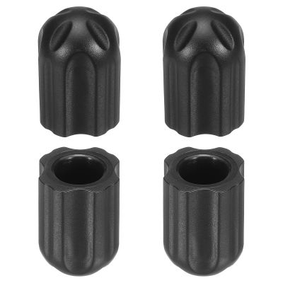 PATIKIL 0.51 Inch Chair Feet Replacement, 4 Pack Non-Slip Plastic Outdoor Camping Chair Leg Tips Cap Folding Chair Legs Floor Protectors Fit for 0.51" Chair Feet, Black