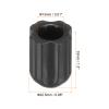 PATIKIL 0.51 Inch Chair Feet Replacement, 4 Pack Non-Slip Plastic Outdoor Camping Chair Leg Tips Cap Folding Chair Legs Floor Protectors Fit for 0.51" Chair Feet, Black view 2