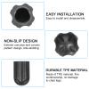 PATIKIL 0.51 Inch Chair Feet Replacement, 4 Pack Non-Slip Plastic Outdoor Camping Chair Leg Tips Cap Folding Chair Legs Floor Protectors Fit for 0.51" Chair Feet, Black view 4