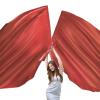 2 Set 55" Worship Flags for Dance Praise Dance Flags with Scalable Rods - Praise Flag for Dance Church Practice Performance (Red)