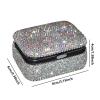 CEMONT Jewelry Box Creative Diamond Small Jewelry Box Travel Portable Makeup Box Earrings Earrings Ring Storage Box Jewelry Storage Box Jewelry Organizer, 8*6*4CM view 2