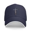 Faith Cross, Christian, Jesus Baseball Cap Black Men Cowboy Summer Sun Dad Hat Golf Adjustable Snapback Trucker Hat view 1
