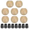 PATIKIL 0.55 Inch Chair Feet Replacement, 8 Pack TPE Outdoor Camping Chair Leg Tips Ball Cap Folding Chair Legs Floor Protectors Stability on Rugged Fit for 0.55"(14mm) Chair Feet, Beige view 1