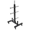 Olympic Weight Plate Tree and Vertical bar Holder, Commercial Dumbbell Rack with Locable Wheels, Weight Plate Rack Tree, Vertical Storage Tree for Home Gym view 1