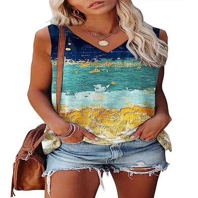 Womens Tank Tops Sleeveless Yoga Shirts Summer Tops Loose Fit Running Athletic Shirts