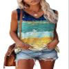 Womens Tank Tops Sleeveless Yoga Shirts Summer Tops Loose Fit Running Athletic Shirts view 1