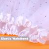 Auwoyss Vintage Light up Tutu Skirt Tulle Bubble Ballet Tutu Skirt Dance Costume Accessories for Women and Girls (Polyester, White-Child) view 4