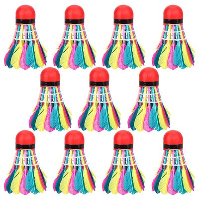 Gavigain 11Pcs Goose Feather Badminton, Birdie Ball for Indoor and Outdoor Matches Indoor Outdoor Sports Hight Speed Training Badminton Birdie Balls for Sports Training