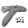 UPFIST 1 Set Scales Handle Fits for Benchmade Griptilian 551, Micarta Handle Patch with 3 Sets Support Shafts (Color : Black) view 1