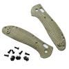 UPFIST 1 Set Scales Handle Fits for Benchmade Griptilian 551, Micarta Handle Patch with 3 Sets Support Shafts (Color : Green) view 1