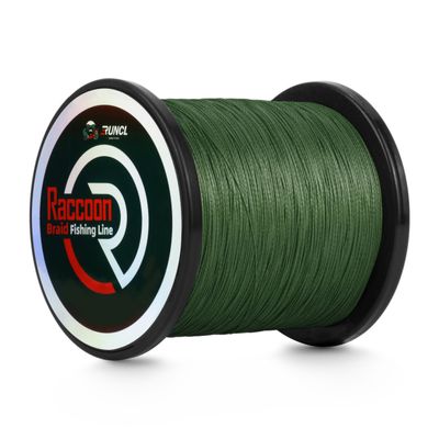 RUNCL Upgraded Braided Fishing Line, Colorfast Fishing Line Braid for Bass, Trout, Crappie, Ultra Strong Braid for Saltwater Freshwater, Abrasion Resistant, Zero Stretch, 6-80lb, 150/300/500/1000Yds