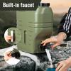 GIGYES 3.2 Gallon Camping Water Jug with Spout, No Leakage Food Grade Camping Water Tank with Spigot for Picnic, BBQ Supplies view 3