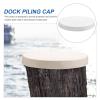 BESPORTBLE Dock Hats for Boat Dock 5pcs PVC Caps Piling Protection Wood Peg Covers view 2