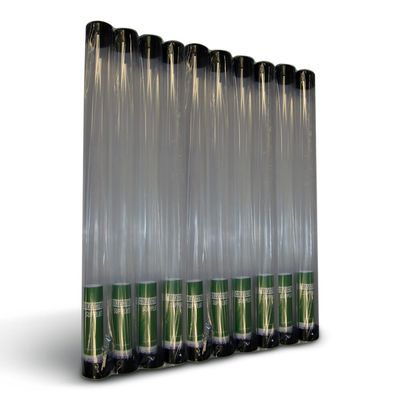 Baseball Bat Case | 36 Inch Bat Cover Protector with Black Rubber End Caps and Clear Tube | Baseball Bat Display Case | Protects MLB Bat Display Box for Desk (10 Bat Tubes)