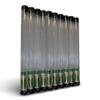 Baseball Bat Case | 36 Inch Bat Cover Protector with Black Rubber End Caps and Clear Tube | Baseball Bat Display Case | Protects MLB Bat Display Box for Desk (10 Bat Tubes)