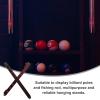 BESPORTBLE 1set Wall Mounted Wooden Pool Cue Rack Billiard Stick Holder Convenient Storage for Cues and Practical Design for Billiard Enthusiasts and Home Use view 4