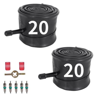 202.50/3.00 Inner Tube,Fat Tire Tubes with 33mm Schrader Valve for Electric Mountain Road eBiking Capable Bicycle,Heavy Duty Bike Tube Compatible with 202.50/2.60/2.70/2.80/3.00 (2 Pcs)