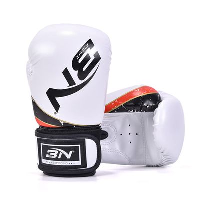 Boxing Gloves Training Gloves for Men Women Kids Kickboxing Fight Sparring Muay Thai Heavy Bag Workout Adults Fight Gloves Wrist Protection 6oz White