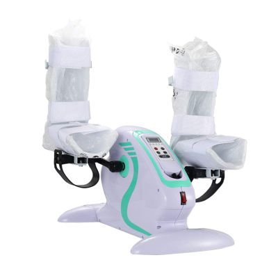 XJZHANG Fitness Motorized Leg & Arm Pedal Exerciser Electric Exercise Bike for The Elderly and Seniors, Electronic Physical Therapy Rehab Bike Trainer with Leg Protectors