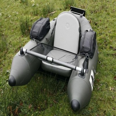 Inflatable 0.7mm PVC Floating Fishing Wader Belly Boat Raft W/Motor Board New