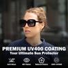BLUE CUT Women Polarized Sunglasses Trendy Vintage Classic Style UV-400 Protection view 2