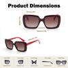 BLUE CUT Women Polarized Sunglasses Trendy Vintage Classic Style UV-400 Protection view 3