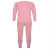 Jizyo Boy's Girl's Thermal Underwear Set Kids Long Johns Winter Base Layer T-Shirt Tops with Leggings Bottoms Set Pink 5-6 Years view 4