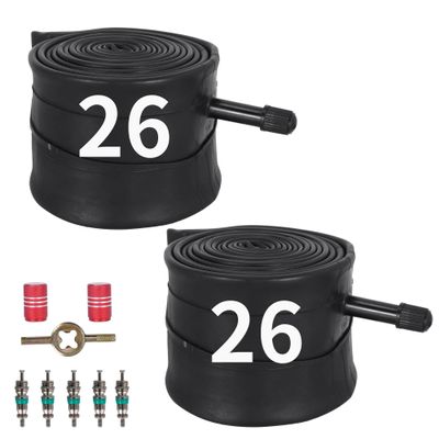 262.50/3.00 Inner Tube,Fat Tire Tubes with 32mm Schrader Valve for Electric Mountain Road eBiking Capable Bicycle,Heavy Duty Bike Tube Compatible with 262.50/2.60/2.70/2.80/3.00 (2 Pcs)