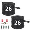 262.50/3.00 Inner Tube,Fat Tire Tubes with 32mm Schrader Valve for Electric Mountain Road eBiking Capable Bicycle,Heavy Duty Bike Tube Compatible with 262.50/2.60/2.70/2.80/3.00 (2 Pcs) view 1