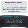 262.50/3.00 Inner Tube,Fat Tire Tubes with 32mm Schrader Valve for Electric Mountain Road eBiking Capable Bicycle,Heavy Duty Bike Tube Compatible with 262.50/2.60/2.70/2.80/3.00 (2 Pcs) view 2