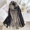 WeBert Ladies Scarves Scarf Plaid Scarf Winter Warm Cashmere Women Long Pashmina Foulard Female Scarves Lady Tassel Shawl Wraps (Color : WT244, Size : A) view 3