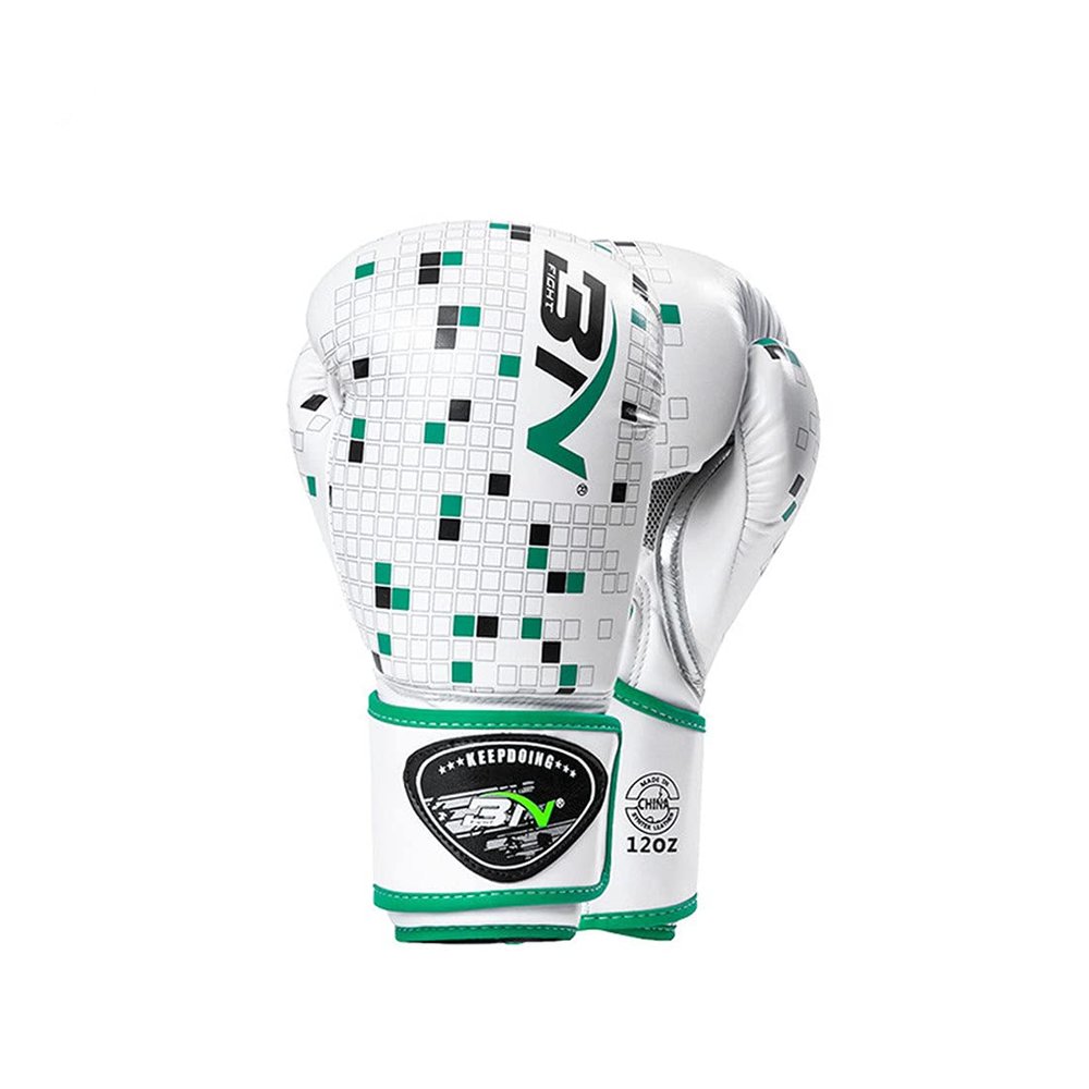 Boxing Gloves Training Gloves for Men Women Kids Kickboxing Fight Sparring Muay Thai Heavy Bag Workout Adults Fight Gloves Breathable White 12oz (White 12oz)