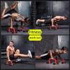 Fitness Push Up Bars Strength Training - Push-Up Stands Bars with Jump Rope - Home Floor Workout Equipment Pushup Handle with Cushioned Foam Grip & Non-Slip Sturdy Structure view 4