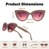 BLUE CUT Women Polarized Sunglasses Trendy Vintage Classic Style UV-400 Protection view 3