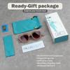 BLUE CUT Women Polarized Sunglasses Trendy Vintage Classic Style UV-400 Protection view 4
