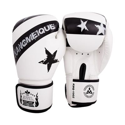 Boxing Gloves Boxing Training Gloves for Men Women Kids Beginner MMA Kickboxing Fight Sparring Heavy Bag Workout Fight Gloves Breathable 10oz White (White)