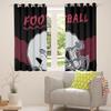 Erosebridal Football Curtains & Drapes Football Helmet Black Wine Red Blackout Curtains,Football Lovers Gifts Curtains Gridiron Player Window Curtains 42''Wx90''L view 3