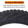 2 Pack 20x4 Bike Tire - Fat Tire and Tubes for Ebike MTB, Heavy Duty High-Performance E-Bike Mountain Bike Tire, All-Terrain Directional Tread, High-Density Tire for Street & Trail Riding | 30 PSI view 3