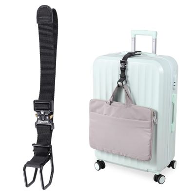 Vigorport Luggage Hook Strap, J Hook for Add a Bag Luggage, Multi Adjustment Bag Strap Hook with Hands Free