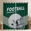 Football Player Curtains American Football City Style Blackout Curtains 42''Wx90''L, Rugby Sports Game Curtains & Drapes Army Green Football Theme Window Treatments for Kids Teens Youth ( New York) view 1