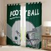 Football Player Curtains American Football City Style Blackout Curtains 42''Wx90''L, Rugby Sports Game Curtains & Drapes Army Green Football Theme Window Treatments for Kids Teens Youth ( New York) view 2