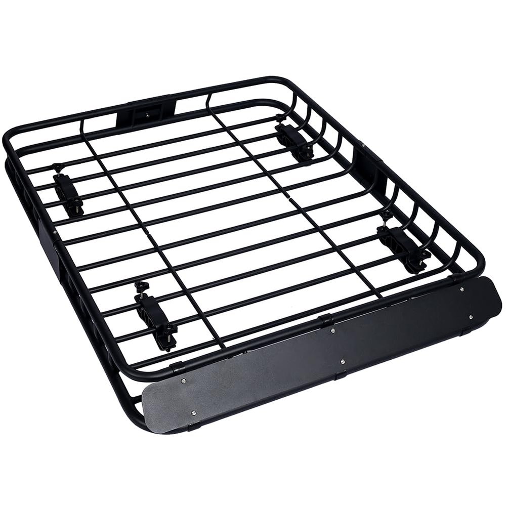 SPOFLYINN 38.5 x 43 Inch Universal Roof Rack Cargo Carrier Basket Rooftop Luggage Holder Carrier Basket for Camping Traveling 42 inches