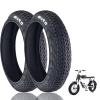 2 Pack 20x4.0 Fat Bike Tire, Replacement Bike Tires, Mountain Bike Tires Kit, Road Bike Tire, Foldable Snow Bicycle Tire MTB Bicycle, Easy Installation, 30PSI view 1