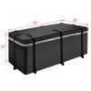 SPOFLYINN Heavy-Duty Trailer Hitch Cargo Carrier Folding 500 Lbs Capacity 16 CuFt 2" Receiver Hitch Cargo Rack Luggage Cargo Bag Black view 2