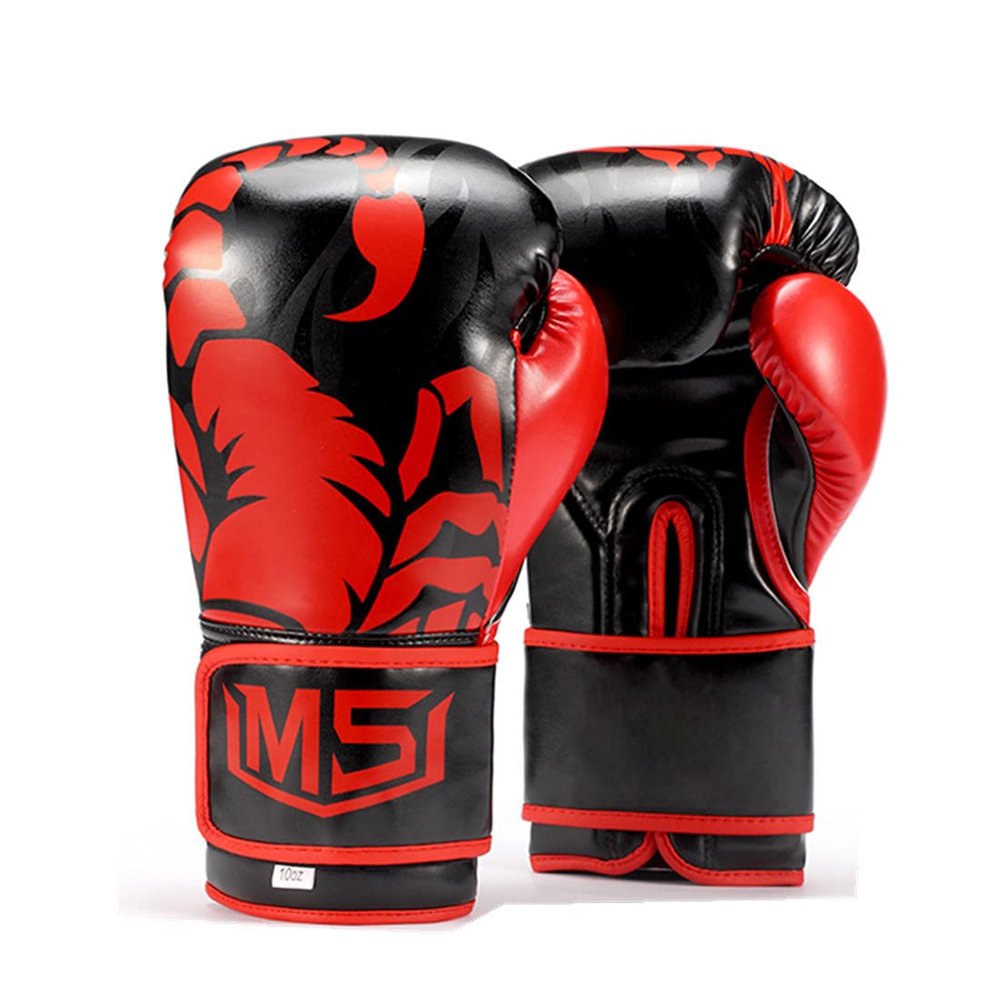 Boxing Gloves Boxing Training Gloves for Men Women Kids Beginner MMA Kickboxing Fight Sparring Punching Bag Fight Gloves Black 10oz (Black 10oz)