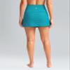 SANTINY Women's High Waisted Swim Skirt with Pocket Tummy Control Tankini Swimsuit Bathing Suit Bottoms for Women (Lake Green_XL) view 2