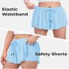 BOOPH 3PC Girls Flowy Butterfly Shorts Athletic Shorts Teen Girls with Inner Pockets for Running Tennis 5-6Y view 4