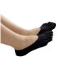 5 Pairs Women Casual No Show Socks Anti-Slip Socks Breathable Toes Liner Socks Low Cut Cotton Sneaker (Black, One Size)