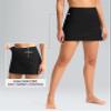SANTINY Women's High Waisted Swim Skirt with Pocket Tummy Control Tankini Swimsuit Bathing Suit Bottoms for Women (Black_XXXL) view 4