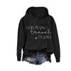 MOGUI Excuse Me While I Travel The World Shirt Excuse Me While I Travel The World Sweatshirt Women Fun Loose T-Shirt Long Sleeve Shirt Hoodie Black, Small view 1